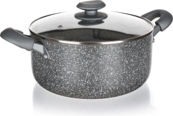 24 cm Pot with Granite Non-Stick Surface and Glass Lid