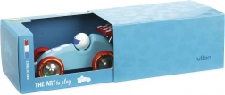 VILAC vlečni dirkalni avtomobilček turkizen z rdečim krilcem