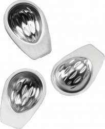 Set jeklenih modelčkov za piškote oreščki, 20 kosov