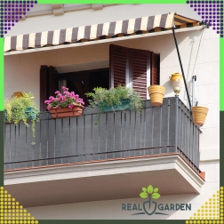 Zasenčilna mreža za ograjo 1,5 × 25 m, 180 g/m², antracit, UV odporna