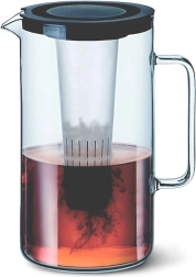 Stekleni vrč 2,5 l z vložkom za led, mešane barve