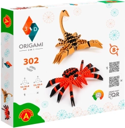 3D origami - 2 v 1 pajek, škorpijon