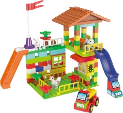 L-W Toys junior kocke farma – sestavljanka za najmlajše, 120 kos