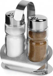 Solnica in popernik s stojalom, 3-delni set ORION