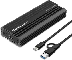 Qoltec ohišje za M.2 SSD NVMe in SATA z USB‑C povezavo, kapaciteta 2 TB
