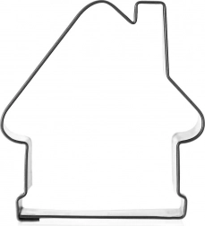 Nerjavno jeklen kalupček hiška 5,5 cm