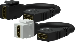 keystone adapter hdmi a (ženska–ženska) na kabel, bel