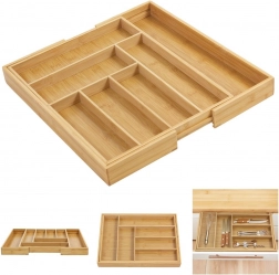 razširljiv bambusov organizator za predale za pribor greenblue