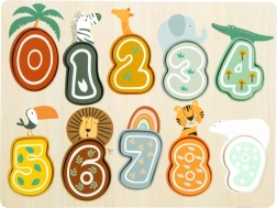 Vstavljanka puzzle številke Safari small foot