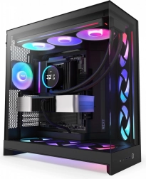Računalniško ohišje NZXT H9 Flow RGB z oknom, črno
