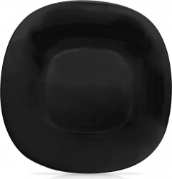Stekleni desertni krožnik LUNA 20,5 × 20,5 cm črn