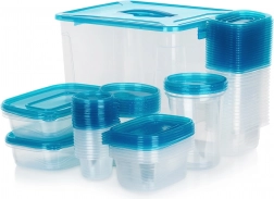 Komplet plastičnih posod za živila z nastavki – 50 kosov