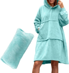 Bluzair - Hoodie odeja - mint