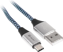 USB 2.0 kabel USB‑A na USB‑C, 1 m, črno‑moder