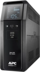 Zasilni napajalnik APC Back‑UPS Pro 1200VA (720 W) z AVR in LCD, 6× C13