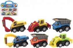 Set mini gradbenih strojev 6 kos v blistru, 5 cm