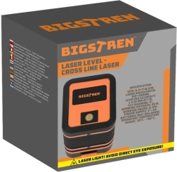 Križni laser BIGSTREN z zelenim žarkom in etuijem