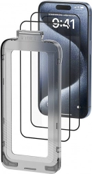 Vention kaljeno steklo za iPhone 15 z aplikatorjem