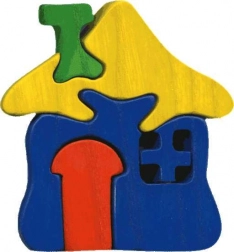 Fauna lesene vstavljanke – majhna hiška