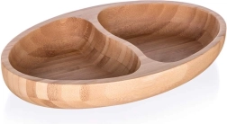 Deljen bambusov krožnik BRILLANTE Bambus 24 x 13,5 x 4 cm