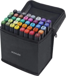 Dvostranski markerji – komplet 40 kosov v etuiju