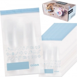 Vrečke z zadrgo za živila 20 × 12 cm, 25 kos