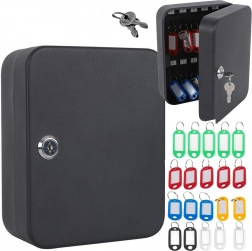 Kovinska zaklepna omarica za ključe za 48 ključev, stenska