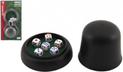 Igralne kocke TEDDIES 6 kosov s kozarčkom