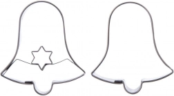 Set izsekovalnikov za piškote zvonček, nerjaveče jeklo, 4,6 cm, 2 kosa