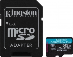 MicroSD kartica 512 GB Canvas Go! Plus 200 MB/s A2 U3 V30 + adapter