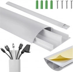 Komplet zaščitnih letvic za kable srebrna aluminijasta