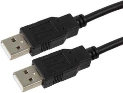 Črni USB kabel AM-AM 1,8m