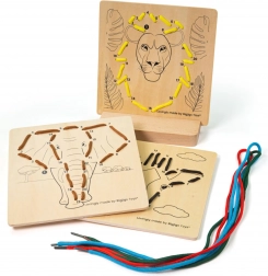 Bigjigs Toys prepletanje po številkah – divje živali