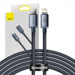 Kabel za hitro polnjenje USB‑C na Lightning Baseus 20 W 2 m črn