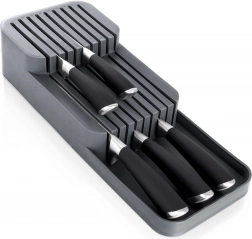 Predalni organizator za nože, siv, dvonivojski