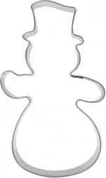 Jekleno rezalo za piškote snežak 10 cm