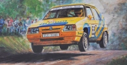 Model avtomobila Škoda Favorit Rallye 96 v merilu 1:72