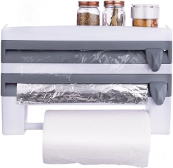 Stenski dozirnik za folije in papirnate brisače 3-v-1