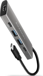 Večvratni USB hub 5v1, 10Gbps, 2x USB-A + 2x USB-C + HDMI 4K/30Hz, PD 60W