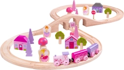 Lesena železniška proga Princeskin osmerokotnik Bigjigs Rail