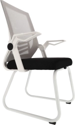 Beli pisarniški mrežasti stol