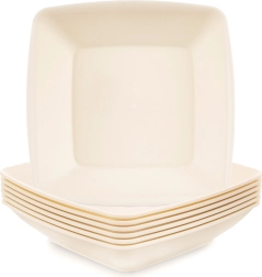 Globoki plastični krožniki SANDY 17,5 cm, 500 ml, 6 kos