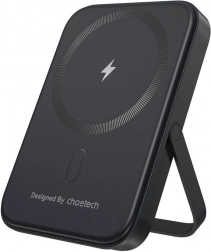 Choetech magnetna powerbanka s stojalom 5000 mAh, 20W PD (črna)