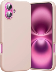 silikonski ovitek Vention za iPhone 16 z MagSafe, rožnat