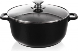 Granitni lonec s steklenim pokrovom GRANDE 28 cm, 7 l