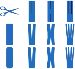 Kineziološki lepilni trak 5 m × 5 cm – rumen