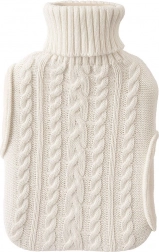 Termofor s pletenim bež ovitkom 1,6 l