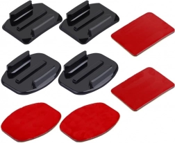 Komplet samolepilnih nosilcev Puluz za akcijske kamere (kompatibilno z INSTA360, DJI OSMO ACTION in GOPRO)