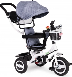 Otroški tricikel z vrtljivo strešico in trpežnimi kolesi ECOTOYS