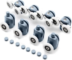 Kolesca za pršne vrata, komplet 8 kosov